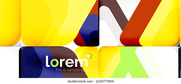 Geometric abstract background. Trendy abstract layout template for business or technology presentation or web brochure cover, wallpaper. Vector illustration