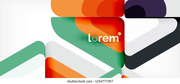 Fondo abstracto geométrico. Plantilla de diseño abstracto de moda para presentación de negocios o tecnología o portada de folletos web, fondo de pantalla. Ilustración del vector