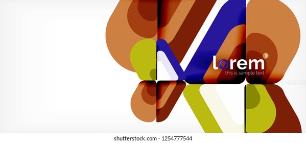 Geometric abstract background. Trendy abstract layout template for business or technology presentation or web brochure cover, wallpaper. Vector illustration