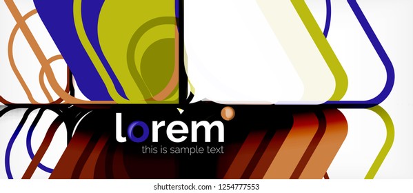Geometric abstract background. Trendy abstract layout template for business or technology presentation or web brochure cover, wallpaper. Vector illustration