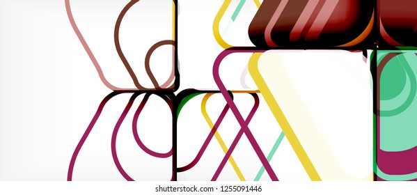 Geometric abstract background. Trendy abstract layout template for business or technology presentation or web brochure cover, wallpaper. Vector illustration