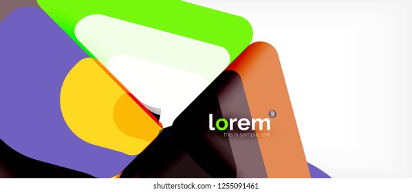 Geometrischer abstrakter Hintergrund. Trendy abstrakte Layout-Vorlage für Geschäfts- oder Technologiepräsentation oder Web-Broschüre Titelbild, Bildschirmhintergrund. Vektorgrafik
