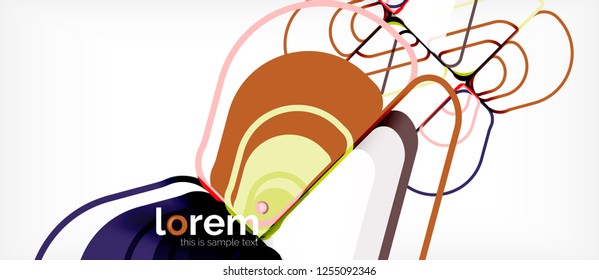 Fondo abstracto geométrico. Plantilla de diseño abstracto de moda para presentación de negocios o tecnología o portada de folletos web, fondo de pantalla. Ilustración del vector