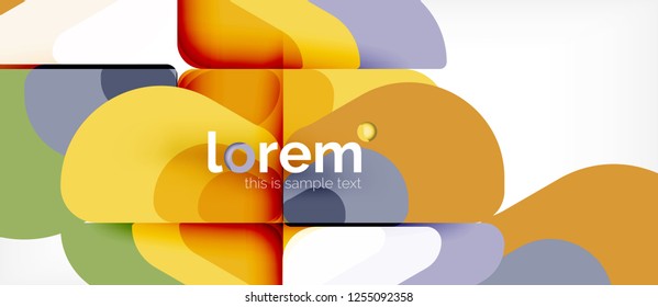 Geometric abstract background. Trendy abstract layout template for business or technology presentation or web brochure cover, wallpaper. Vector illustration