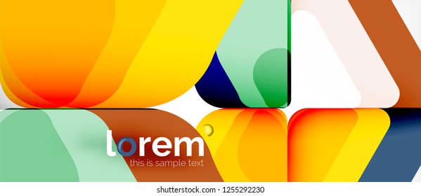 Fondo abstracto geométrico. Plantilla de diseño abstracto de moda para presentación de negocios o tecnología o portada de folletos web, fondo de pantalla. Ilustración del vector