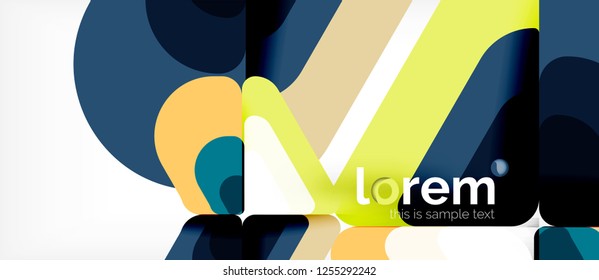 Geometric abstract background. Trendy abstract layout template for business or technology presentation or web brochure cover, wallpaper. Vector illustration