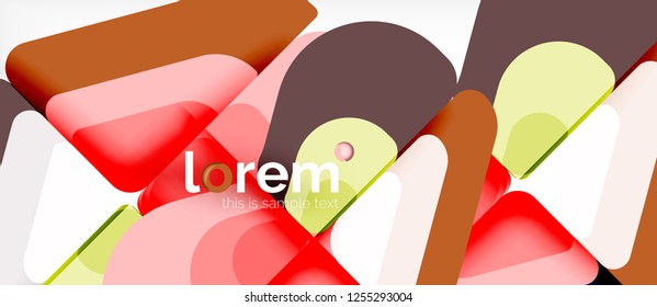 Geometric abstract background. Trendy abstract layout template for business or technology presentation or web brochure cover, wallpaper. Vector illustration