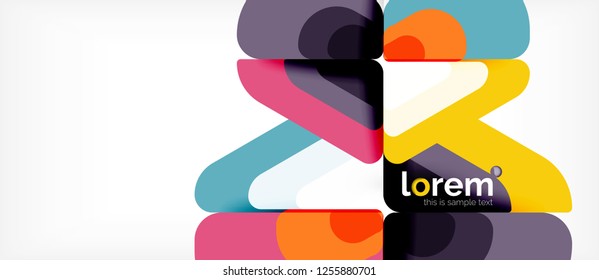 Geometric abstract background. Trendy abstract layout template for business or technology presentation or web brochure cover, wallpaper. Vector illustration