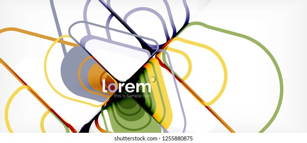 Geometric abstract background. Trendy abstract layout template for business or technology presentation or web brochure cover, wallpaper. Vector illustration