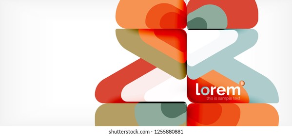 Geometric abstract background. Trendy abstract layout template for business or technology presentation or web brochure cover, wallpaper. Vector illustration