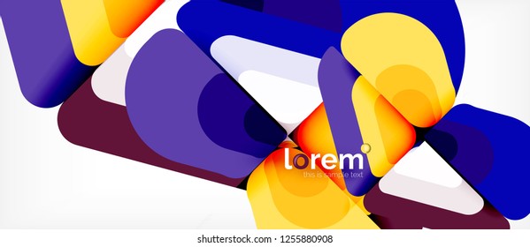 Geometric abstract background. Trendy abstract layout template for business or technology presentation or web brochure cover, wallpaper. Vector illustration