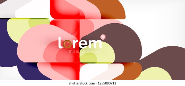 Fundo geométrico abstrato. Modelo de layout abstrato moderno para apresentação de negócios ou tecnologia ou capa de brochura da web, papel de parede. Ilustração vetorial