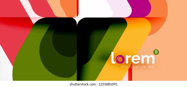 Geometric abstract background. Trendy abstract layout template for business or technology presentation or web brochure cover, wallpaper. Vector illustration