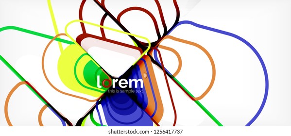 Geometric abstract background. Trendy abstract layout template for business or technology presentation or web brochure cover, wallpaper. Vector illustration