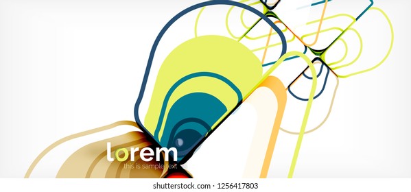 Geometric abstract background. Trendy abstract layout template for business or technology presentation or web brochure cover, wallpaper. Vector illustration