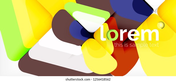 Geometric abstract background. Trendy abstract layout template for business or technology presentation or web brochure cover, wallpaper. Vector illustration