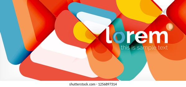 Geometric abstract background. Trendy abstract layout template for business or technology presentation or web brochure cover, wallpaper. Vector illustration