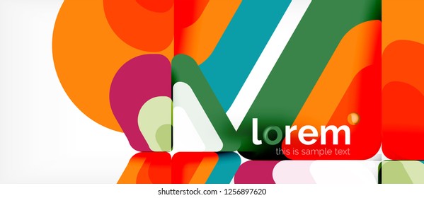 Geometric abstract background. Trendy abstract layout template for business or technology presentation or web brochure cover, wallpaper. Vector illustration