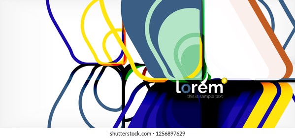 Geometric abstract background. Trendy abstract layout template for business or technology presentation or web brochure cover, wallpaper. Vector illustration