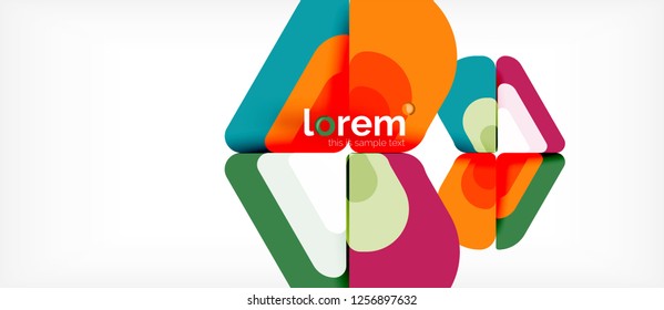 Geometric abstract background. Trendy abstract layout template for business or technology presentation or web brochure cover, wallpaper. Vector illustration