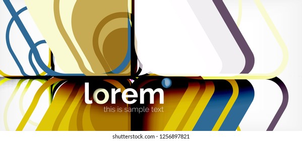 Geometric abstract background. Trendy abstract layout template for business or technology presentation or web brochure cover, wallpaper. Vector illustration