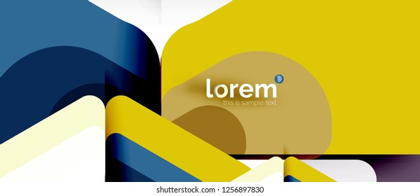 Geometric abstract background. Trendy abstract layout template for business or technology presentation or web brochure cover, wallpaper. Vector illustration