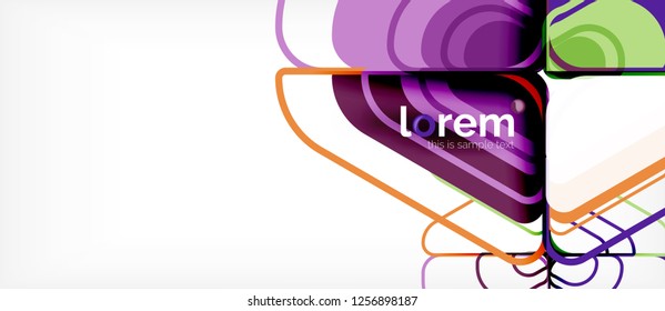Geometric abstract background. Trendy abstract layout template for business or technology presentation or web brochure cover, wallpaper. Vector illustration