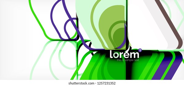 Geometric abstract background. Trendy abstract layout template for business or technology presentation or web brochure cover, wallpaper. Vector illustration