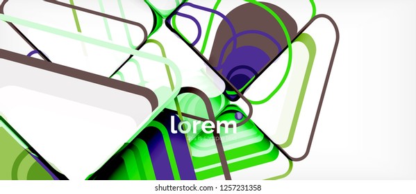 Geometric abstract background. Trendy abstract layout template for business or technology presentation or web brochure cover, wallpaper. Vector illustration