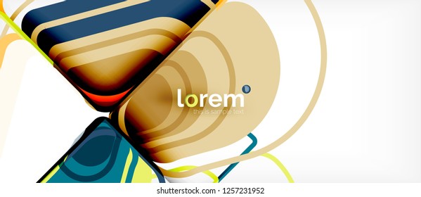 Geometric abstract background. Trendy abstract layout template for business or technology presentation or web brochure cover, wallpaper. Vector illustration