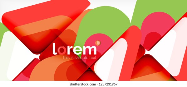 Geometric abstract background. Trendy abstract layout template for business or technology presentation or web brochure cover, wallpaper. Vector illustration