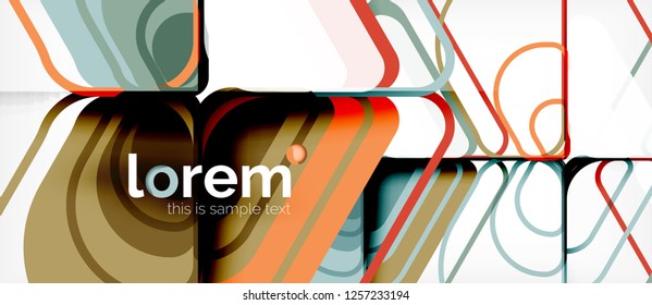 Geometric abstract background. Trendy abstract layout template for business or technology presentation or web brochure cover, wallpaper. Vector illustration
