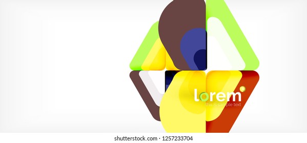 Fondo abstracto geométrico. Plantilla de diseño abstracto de moda para presentación de negocios o tecnología o portada de folletos web, fondo de pantalla. Ilustración del vector