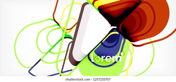 Geometrischer abstrakter Hintergrund. Trendy abstrakte Layout-Vorlage für Geschäfts- oder Technologiepräsentation oder Web-Broschüre Titelbild, Bildschirmhintergrund. Vektorgrafik