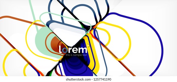 Geometric abstract background. Trendy abstract layout template for business or technology presentation or web brochure cover, wallpaper. Vector illustration