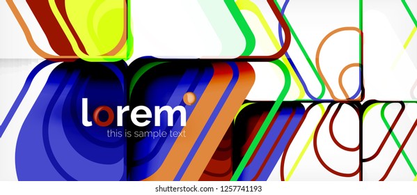 Geometric abstract background. Trendy abstract layout template for business or technology presentation or web brochure cover, wallpaper. Vector illustration