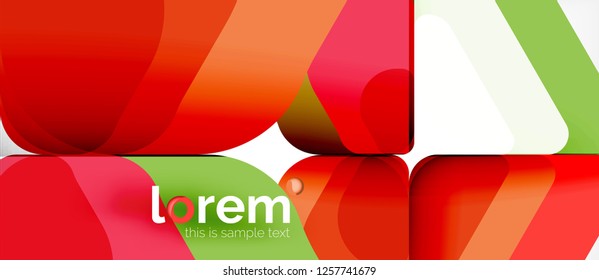 Fondo abstracto geométrico. Plantilla de diseño abstracto de moda para presentación de negocios o tecnología o portada de folletos web, fondo de pantalla. Ilustración del vector