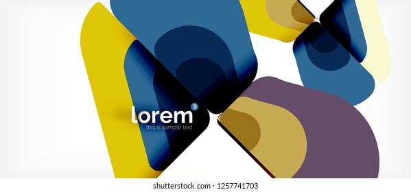 Geometric abstract background. Trendy abstract layout template for business or technology presentation or web brochure cover, wallpaper. Vector illustration