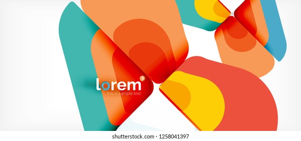 Geometric abstract background. Trendy abstract layout template for business or technology presentation or web brochure cover, wallpaper. Vector illustration