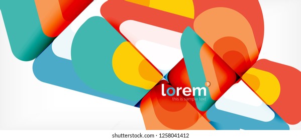 Geometric abstract background. Trendy abstract layout template for business or technology presentation or web brochure cover, wallpaper. Vector illustration