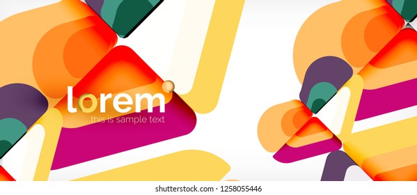 Geometrischer abstrakter Hintergrund. Trendy abstrakte Layout-Vorlage für Geschäfts- oder Technologiepräsentation oder Web-Broschüre Titelbild, Bildschirmhintergrund. Vektorgrafik