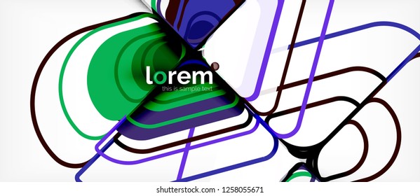 Geometric abstract background. Trendy abstract layout template for business or technology presentation or web brochure cover, wallpaper. Vector illustration