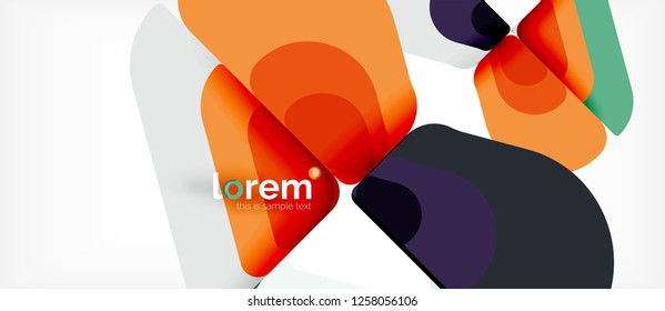 Geometric abstract background. Trendy abstract layout template for business or technology presentation or web brochure cover, wallpaper. Vector illustration