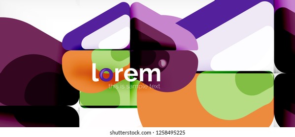 Geometric abstract background. Trendy abstract layout template for business or technology presentation or web brochure cover, wallpaper. Vector illustration