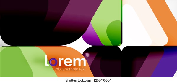 Geometric abstract background. Trendy abstract layout template for business or technology presentation or web brochure cover, wallpaper. Vector illustration