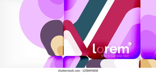 Geometric abstract background. Trendy abstract layout template for business or technology presentation or web brochure cover, wallpaper. Vector illustration