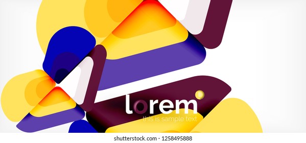 Geometric abstract background. Trendy abstract layout template for business or technology presentation or web brochure cover, wallpaper. Vector illustration