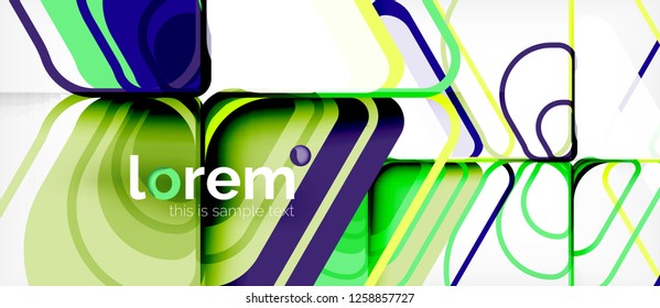 Geometric abstract background. Trendy abstract layout template for business or technology presentation or web brochure cover, wallpaper. Vector illustration