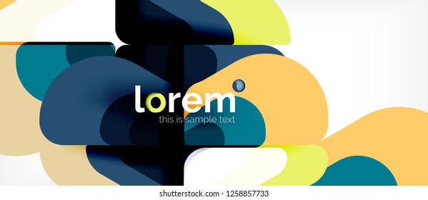 Geometric abstract background. Trendy abstract layout template for business or technology presentation or web brochure cover, wallpaper. Vector illustration