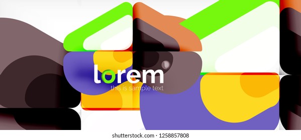 Geometric abstract background. Trendy abstract layout template for business or technology presentation or web brochure cover, wallpaper. Vector illustration